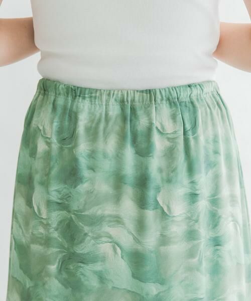 KBF / ケービーエフ スカート | ニュアンスプリントマキシスカート | 詳細11