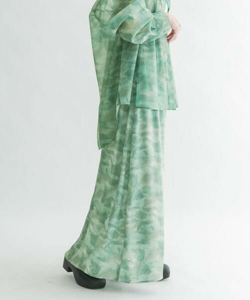 KBF / ケービーエフ スカート | ニュアンスプリントマキシスカート | 詳細2