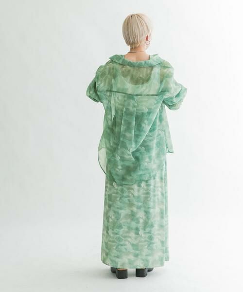 KBF / ケービーエフ スカート | ニュアンスプリントマキシスカート | 詳細6