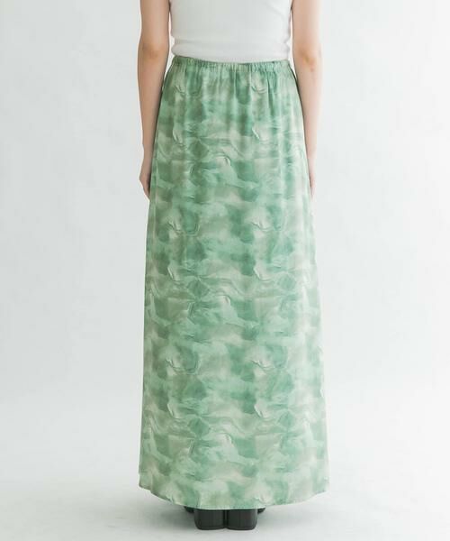 KBF / ケービーエフ スカート | ニュアンスプリントマキシスカート | 詳細9
