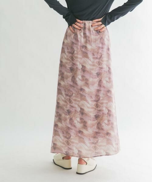 KBF / ケービーエフ スカート | ニュアンスプリントマキシスカート | 詳細22