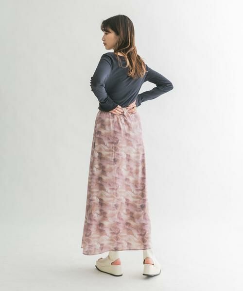 KBF / ケービーエフ スカート | ニュアンスプリントマキシスカート | 詳細25