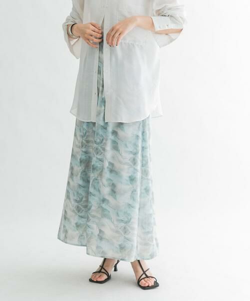 KBF / ケービーエフ スカート | ニュアンスプリントマキシスカート | 詳細28