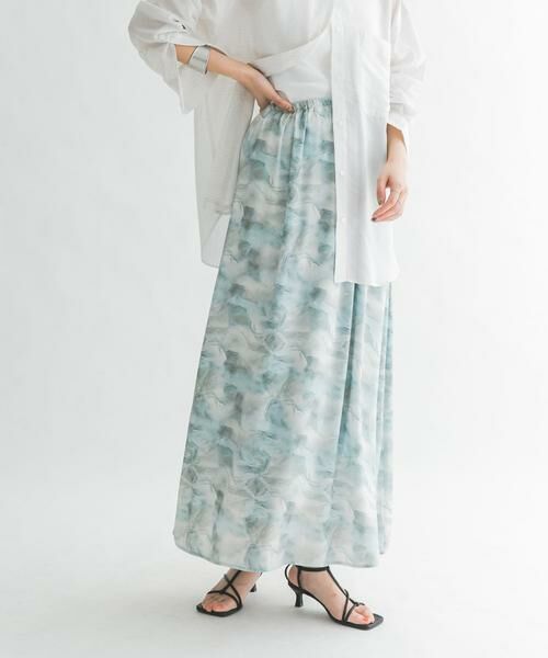 KBF / ケービーエフ スカート | ニュアンスプリントマキシスカート | 詳細30