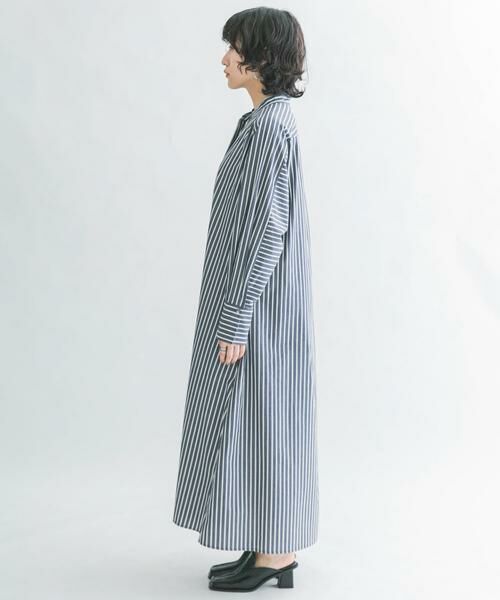 KBF / ケービーエフ ワンピース | ストライプデザインシャツワンピース | 詳細10