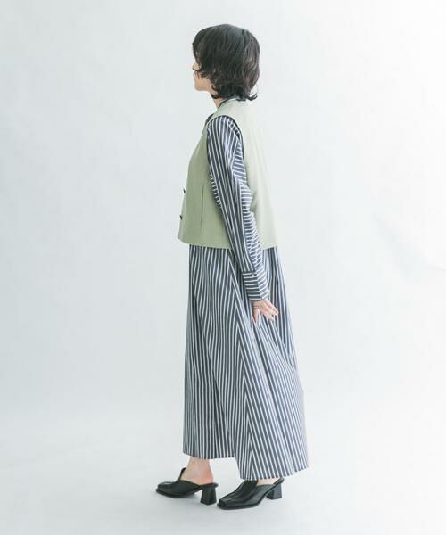 KBF / ケービーエフ ワンピース | ストライプデザインシャツワンピース | 詳細7