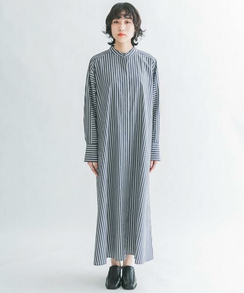 KBF / ケービーエフ ワンピース | ストライプデザインシャツワンピース | 詳細9