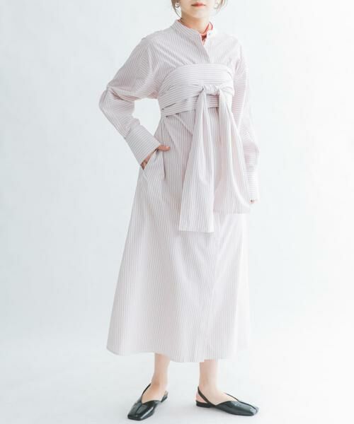 KBF / ケービーエフ ワンピース | ストライプデザインシャツワンピース | 詳細16