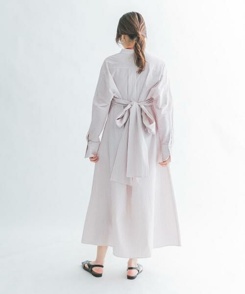 KBF / ケービーエフ ワンピース | ストライプデザインシャツワンピース | 詳細27