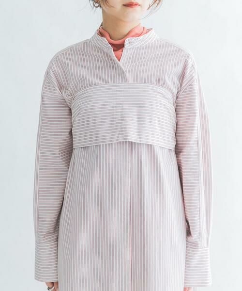 KBF / ケービーエフ ワンピース | ストライプデザインシャツワンピース | 詳細28