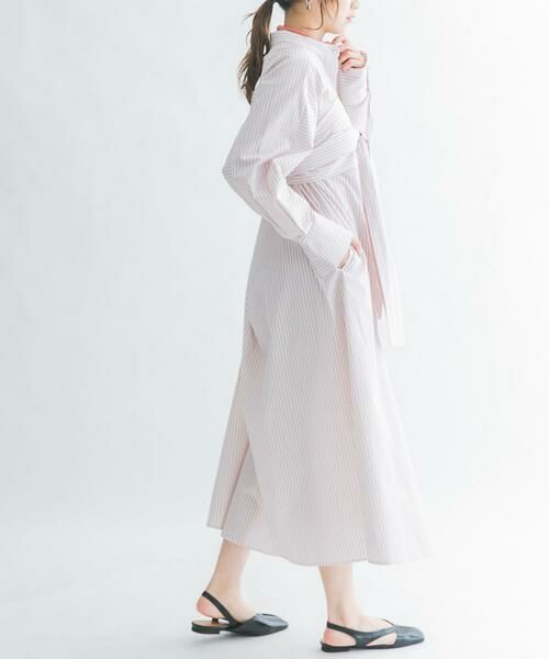 KBF / ケービーエフ ワンピース | ストライプデザインシャツワンピース | 詳細17