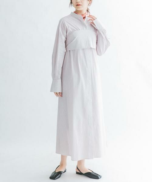 KBF / ケービーエフ ワンピース | ストライプデザインシャツワンピース | 詳細21