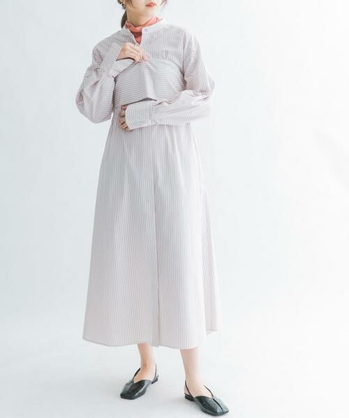KBF / ケービーエフ ワンピース | ストライプデザインシャツワンピース | 詳細23