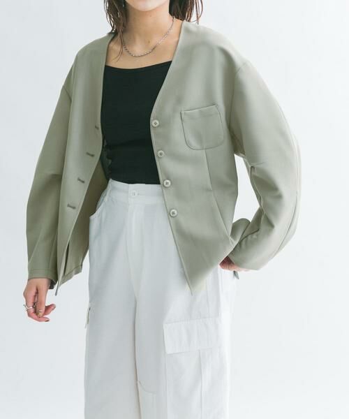 KBF / ケービーエフ その他アウター | ウエストシェイプジャケット | 詳細1