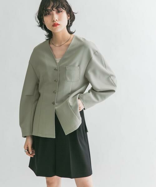 KBF / ケービーエフ その他アウター | ウエストシェイプジャケット | 詳細12