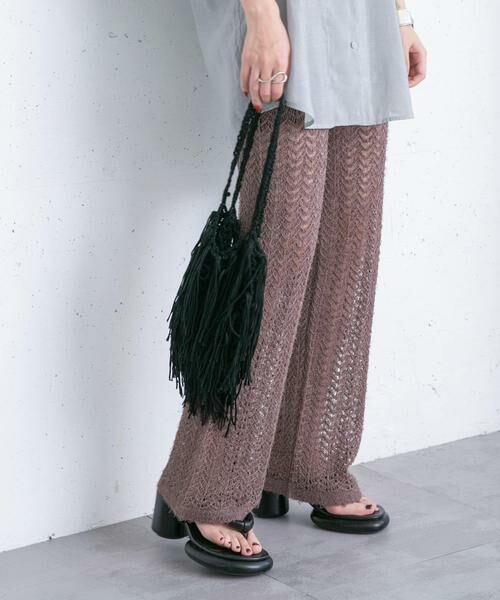 KBF / ケービーエフ その他パンツ | 透かし編みニットパンツ | 詳細2