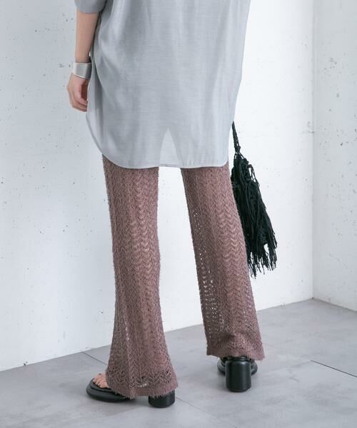 KBF / ケービーエフ その他パンツ | 透かし編みニットパンツ | 詳細4