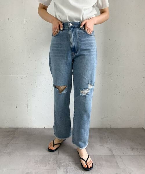 KBF / ケービーエフ デニムパンツ | リメイクダメージスリットデニム | 詳細14