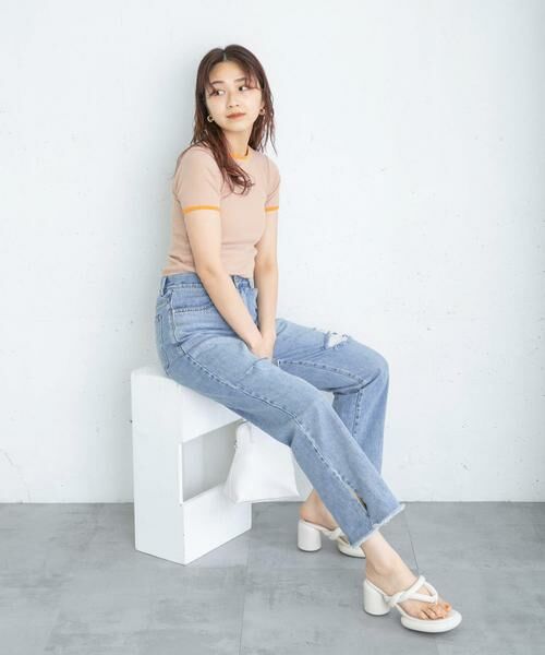 KBF / ケービーエフ デニムパンツ | リメイクダメージスリットデニム | 詳細17