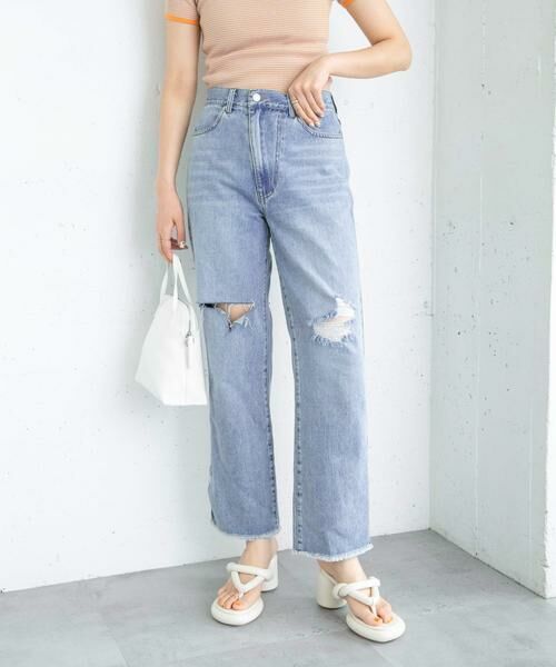 KBF / ケービーエフ デニムパンツ | リメイクダメージスリットデニム | 詳細22