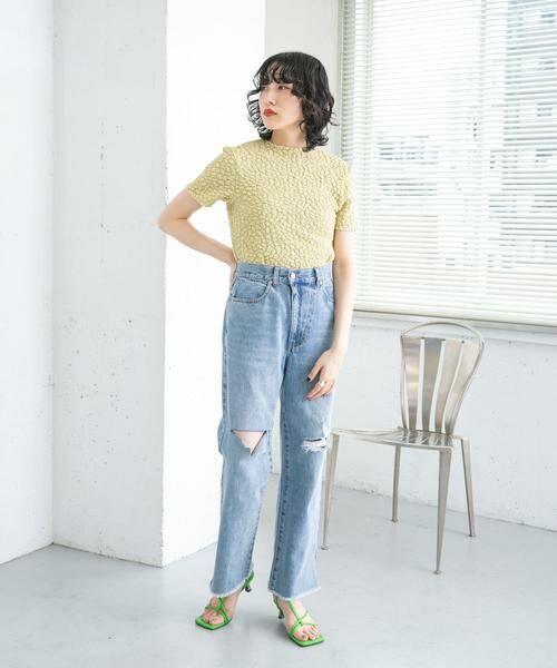 KBF / ケービーエフ デニムパンツ | リメイクダメージスリットデニム | 詳細6