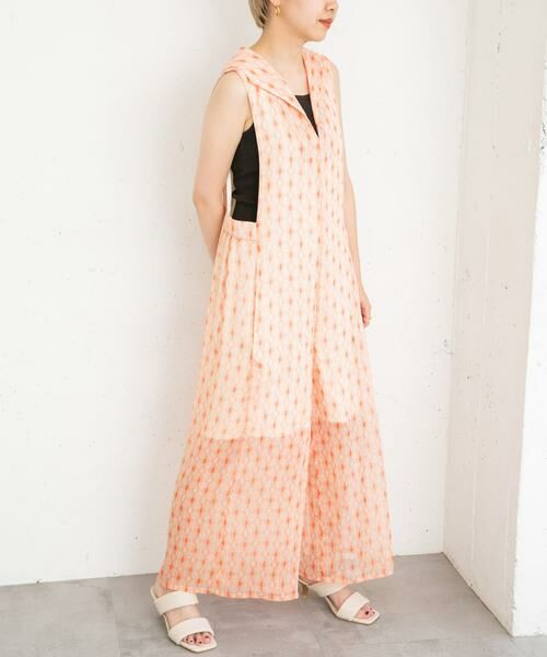 KBF / ケービーエフ サロペット・オールインワン | 楊柳プリントサロペット | 詳細5