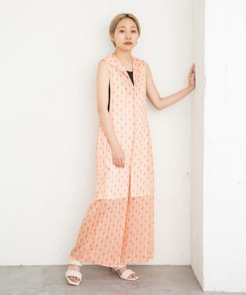 KBF / ケービーエフ サロペット・オールインワン | 楊柳プリントサロペット | 詳細7