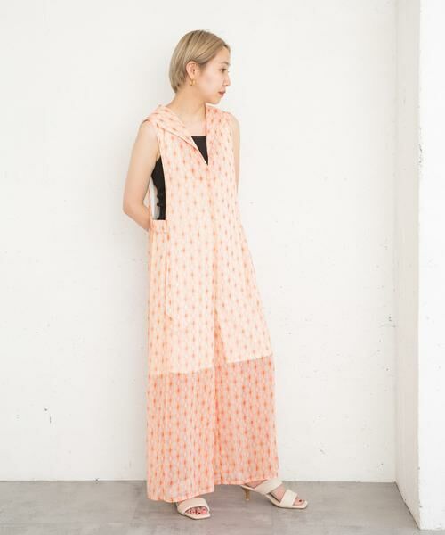 KBF / ケービーエフ サロペット・オールインワン | 楊柳プリントサロペット | 詳細8