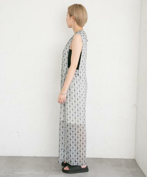 KBF / ケービーエフ サロペット・オールインワン | 楊柳プリントサロペット | 詳細25