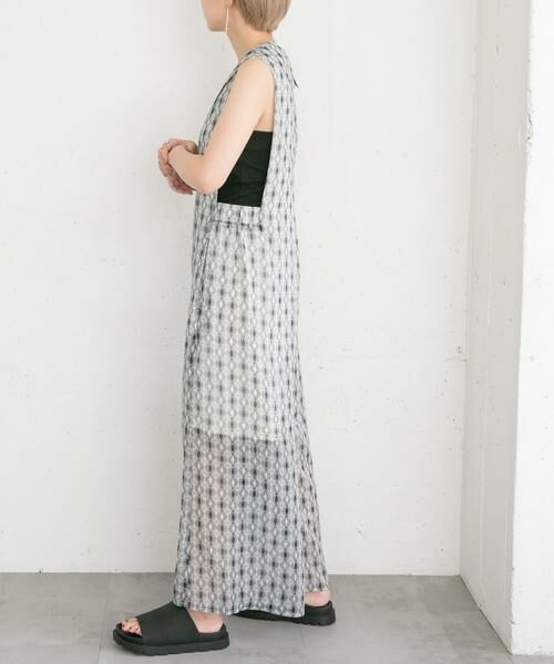 KBF / ケービーエフ サロペット・オールインワン | 楊柳プリントサロペット | 詳細19