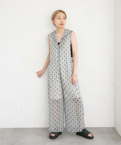 KBF / ケービーエフ サロペット・オールインワン | 楊柳プリントサロペット | 詳細21