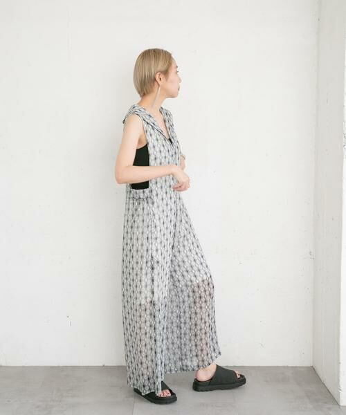 KBF / ケービーエフ サロペット・オールインワン | 楊柳プリントサロペット | 詳細23