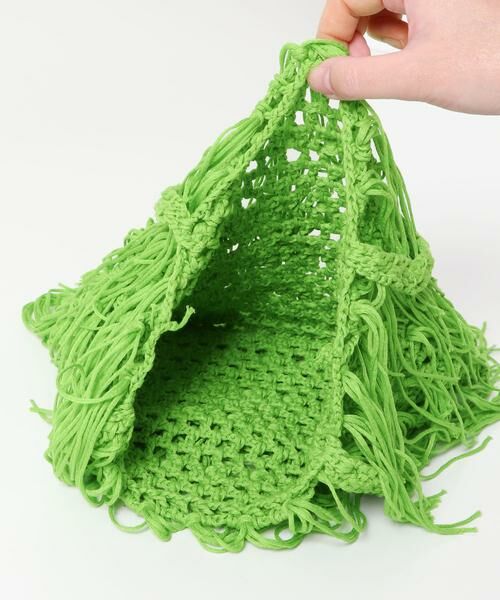 KBF / ケービーエフ ハンドバッグ | フリンジニットBAG | 詳細8