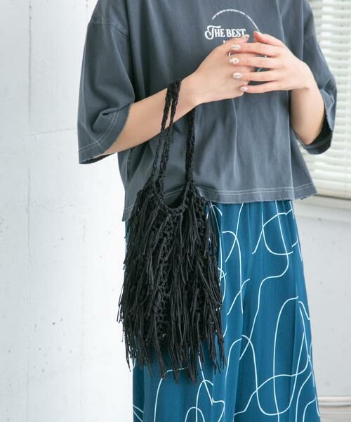 KBF / ケービーエフ ハンドバッグ | フリンジニットBAG | 詳細9