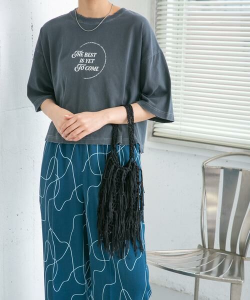 KBF / ケービーエフ ハンドバッグ | フリンジニットBAG | 詳細10