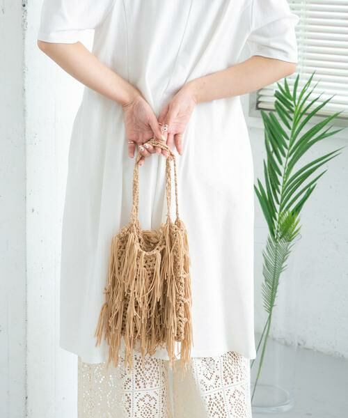 KBF / ケービーエフ ハンドバッグ | フリンジニットBAG | 詳細14