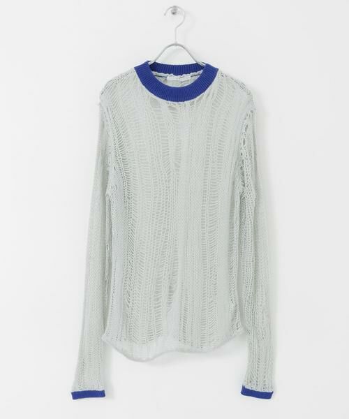 KBF / ケービーエフ ニット・セーター | ランダム透かし編みルーズニット | 詳細14