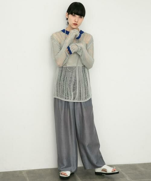 KBF / ケービーエフ ニット・セーター | ランダム透かし編みルーズニット | 詳細5