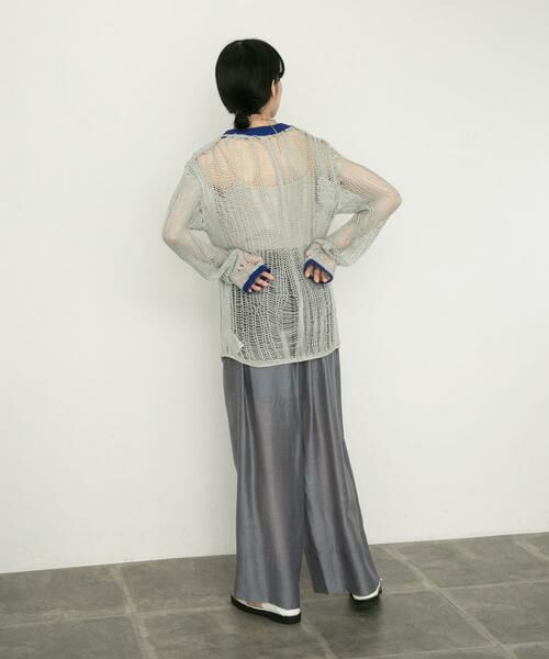 KBF / ケービーエフ ニット・セーター | ランダム透かし編みルーズニット | 詳細6