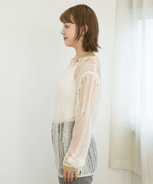 KBF / ケービーエフ ニット・セーター | ランダム透かし編みルーズニット | 詳細27
