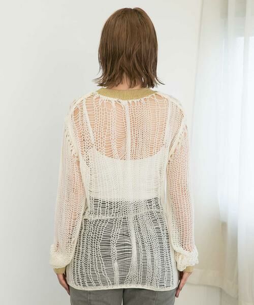 KBF / ケービーエフ ニット・セーター | ランダム透かし編みルーズニット | 詳細28