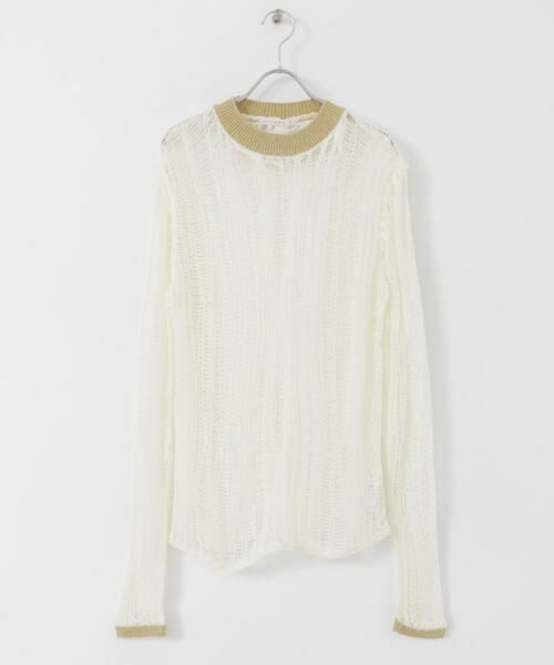 KBF / ケービーエフ ニット・セーター | ランダム透かし編みルーズニット | 詳細30