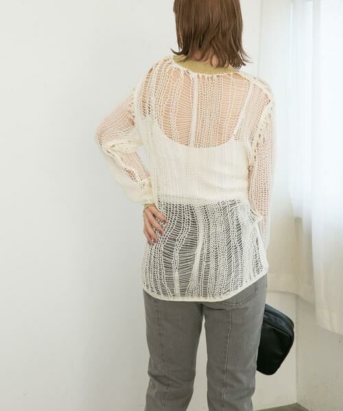 KBF / ケービーエフ ニット・セーター | ランダム透かし編みルーズニット | 詳細21