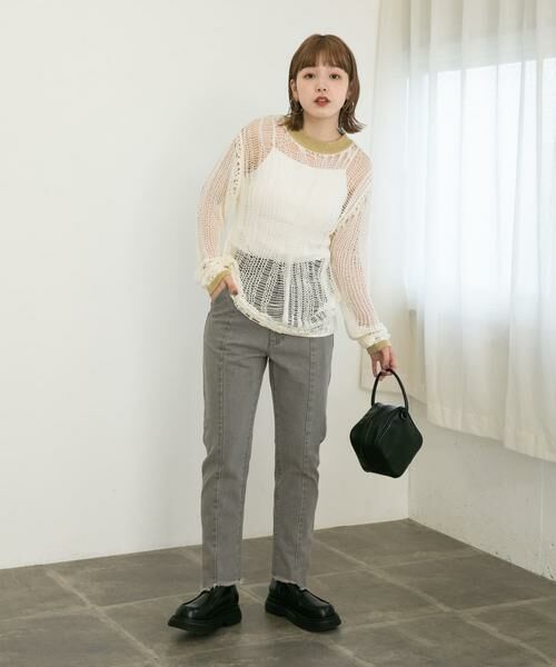 KBF / ケービーエフ ニット・セーター | ランダム透かし編みルーズニット | 詳細23