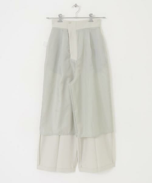 KBF / ケービーエフ その他パンツ | センタープレスハイウエストWIDEパンツ | 詳細24
