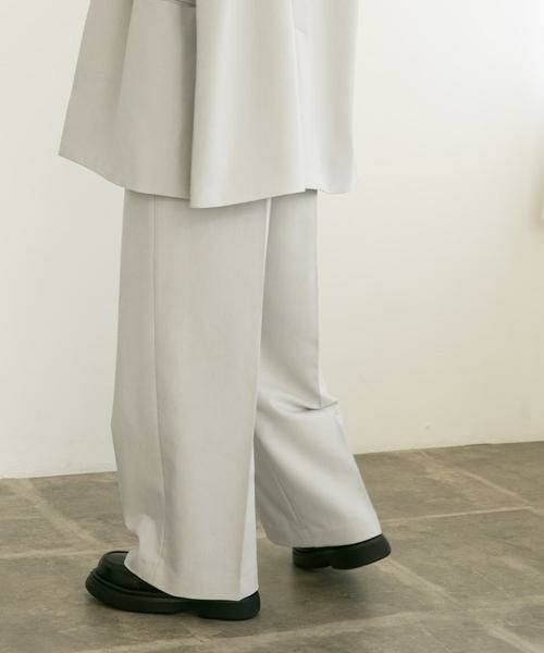 KBF / ケービーエフ その他パンツ | センタープレスハイウエストWIDEパンツ | 詳細3