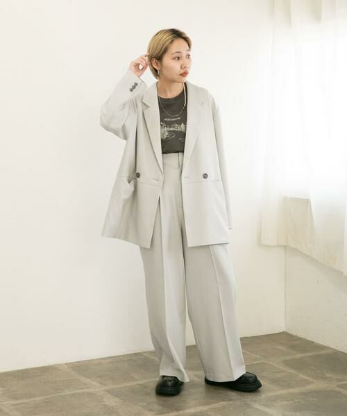 KBF / ケービーエフ その他パンツ | センタープレスハイウエストWIDEパンツ | 詳細6