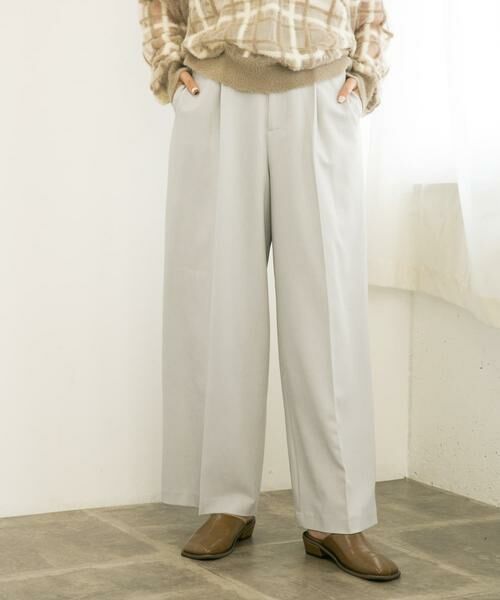 KBF / ケービーエフ その他パンツ | センタープレスハイウエストWIDEパンツ | 詳細9