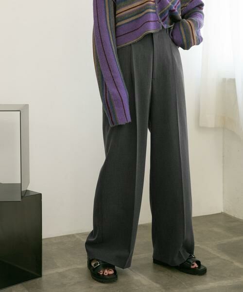 KBF / ケービーエフ その他パンツ | センタープレスハイウエストWIDEパンツ | 詳細26