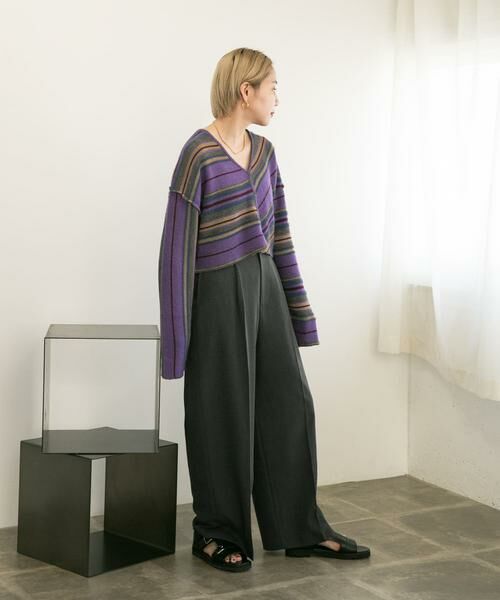 KBF / ケービーエフ その他パンツ | センタープレスハイウエストWIDEパンツ | 詳細30